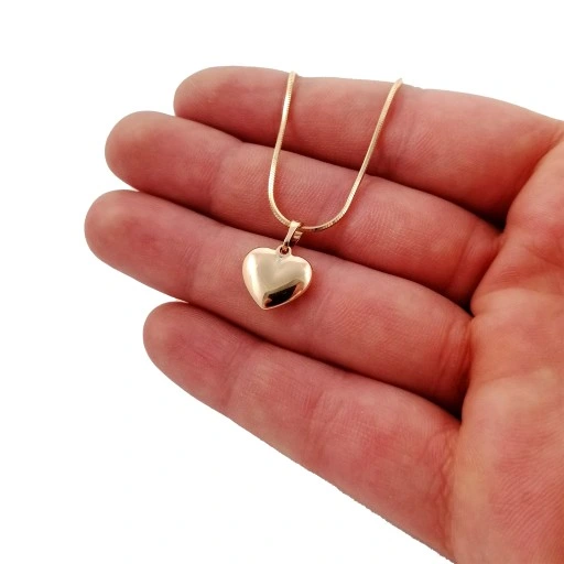 ZŁOTY NASZYJNIK SERCE KLASYCZNE 18K PREZENT DLA NIEJ + GRAWER / DEDYKACJA