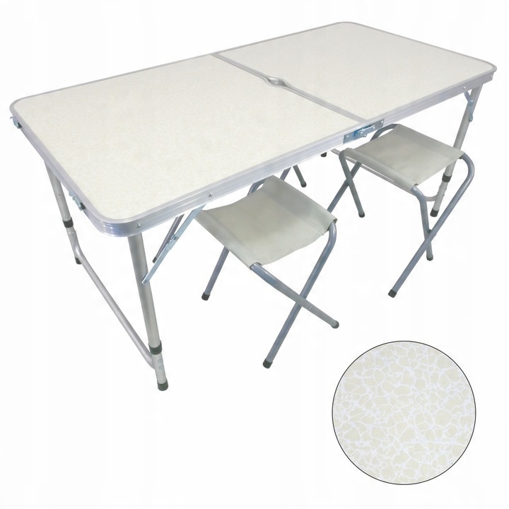 SOLIDNY ZESTAW TURYSTYCZNY KRZESŁA STOLIK CAMPING