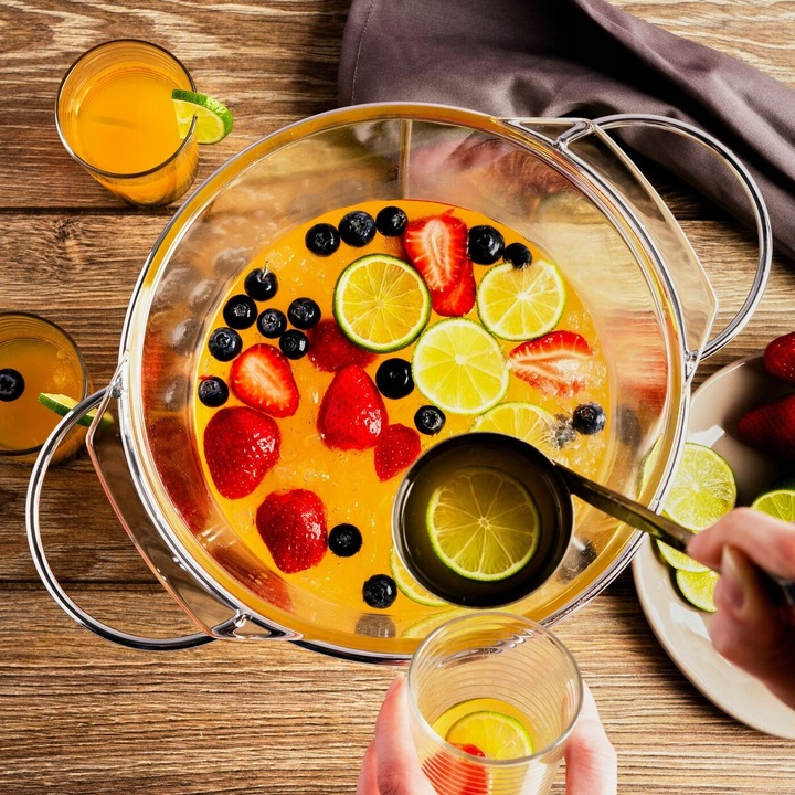 WAZA do ZUPY SOSÓW z PODGRZEWACZEM CHOCHLA Srebrna STALOWA Tadar 4 l