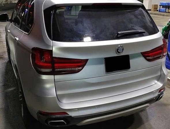 FOLIA SAMOCHODOWA CHROM MAT PERŁA SREBRNA SATYNA 50x152cm SAMOPRZYLEPNA