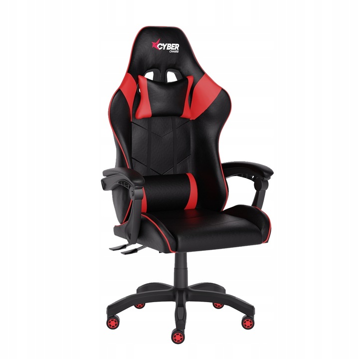 FOTEL GAMINGOWY CYBER CHAIRS X-LOGIC RED - BIUROWY