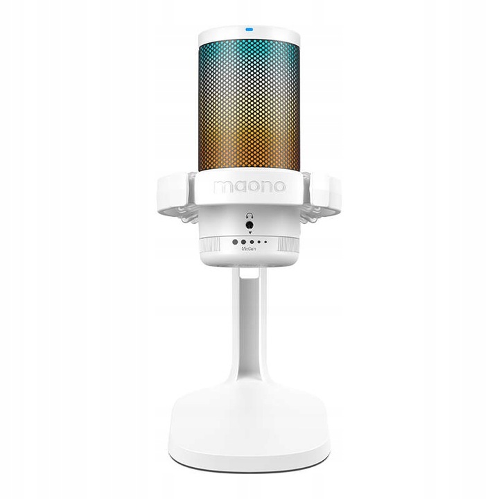 MAONO Mikrofon Gamingowy USB RGB Dla Gracza Streamera PC PS4/5 + Pop Filtr