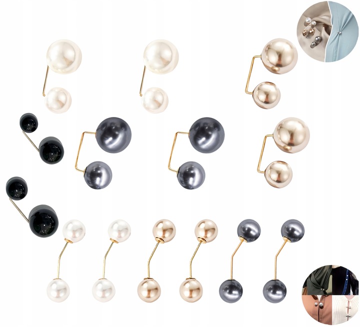 BROSZKA ZESTAW 14SZT BROSZEK PRZYPINKA OZDOBA DO DEKOLTU SUKIENKI MARYNARKI