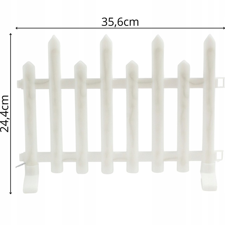 PŁOTEK DEKORACYJNY OZDOBA ŚWIĄTECZNA LED Zestaw 8 szt programator timer
