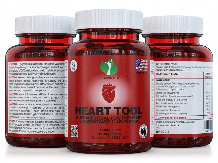 Dla długiego życia HEARTTOOL ciśnienie, astma, cholesterol, zdrowe naczynia