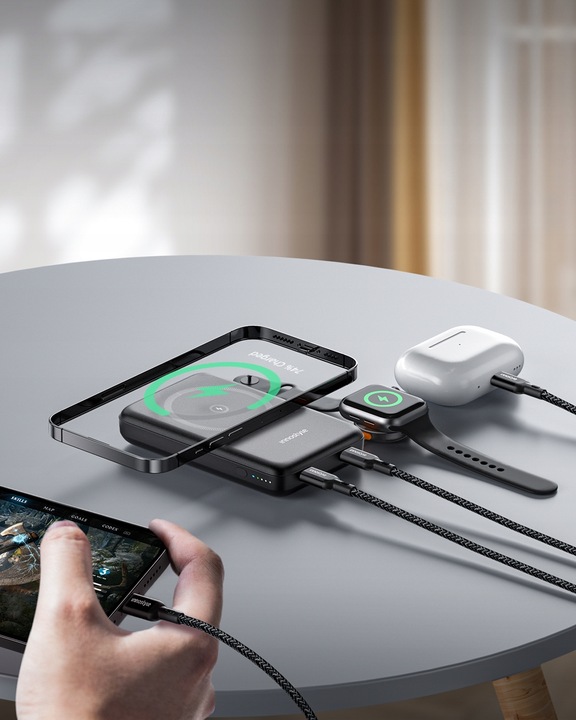 INNOSTYLE POWERDUO 2W1 SZYBKI POWERBANK INDUKCYJNY DO MAGSAFE WATCH 10000