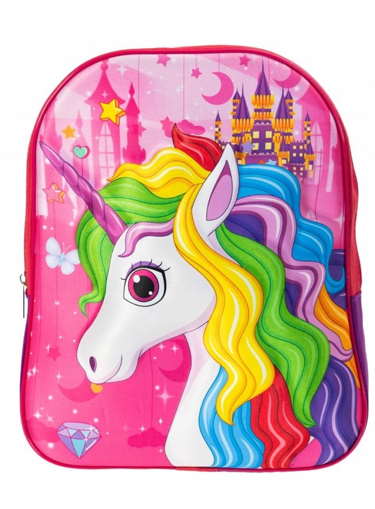 PLECAK Z JEDNOROŻCEM DO WYCIECZKOWY TORNISTER 3D DLA PRZEDSZKOLAKA MAŁY