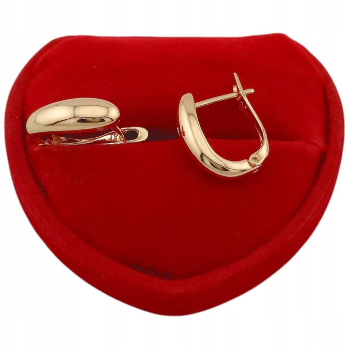 ZŁOTE KOLCZYKI TRADYCYJNE SUBTELNE ANGIELSKIE ELEGANCKIE DLA KOBIETY