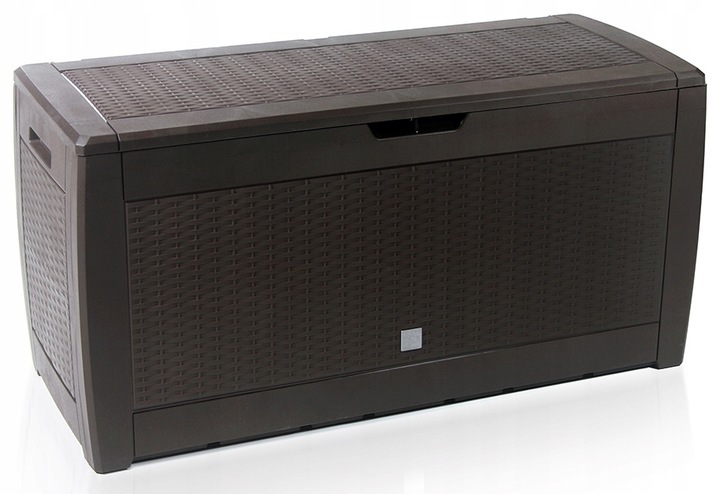 SKRZYNIA OGRODOWA SCHOWEK NA TARAS BALKON POJEMNIK 310L BRĄZ PRODUKT POLSKA