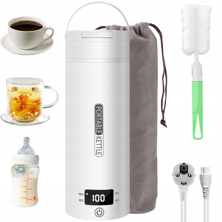 ELEKTRYCZNY CZAJNIK TURYSTYCZNY PODRÓŻNY 300W 0,5L MAŁY