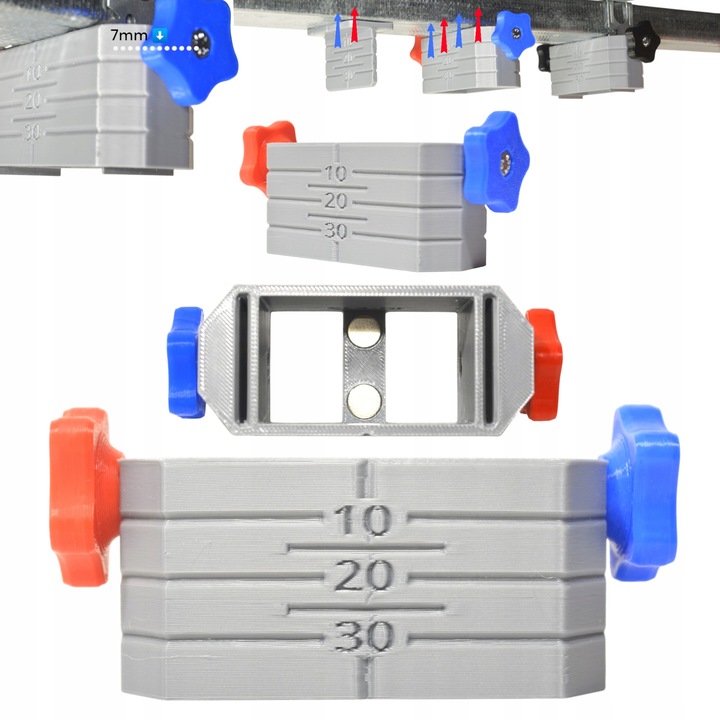 6+1 Uchwyt do poziomowania sufitu podwieszanego PROFIL CD60 SHORT ES G-K