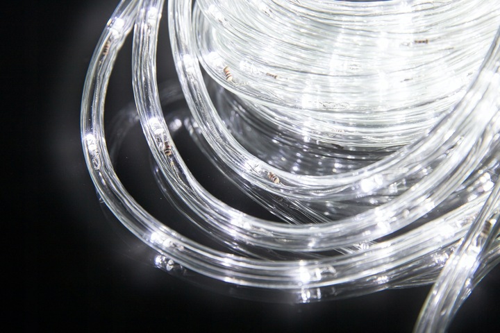WĄŻ ŚWIETLNY 480 LED LAMPKI CHOINKOWE GIRLANDA 20 M BIAŁY ZIMNY zew / wew