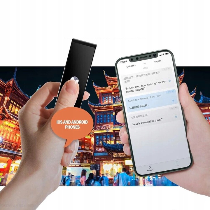 Przenośny Dwukierunkowy Tłumacz do 33+ Języków