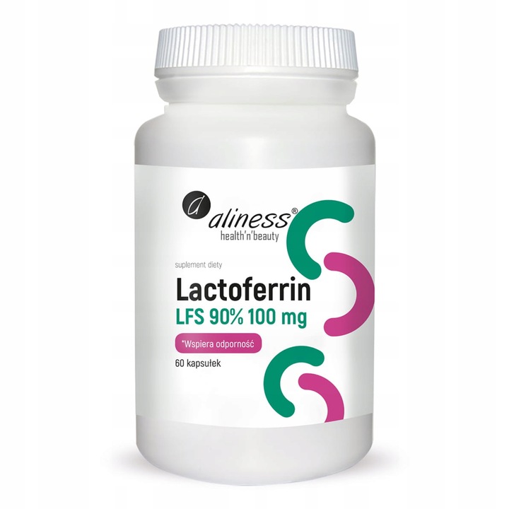 ALINESS Lactoferrin LFS 90% 100 mg x 60 kapsułek