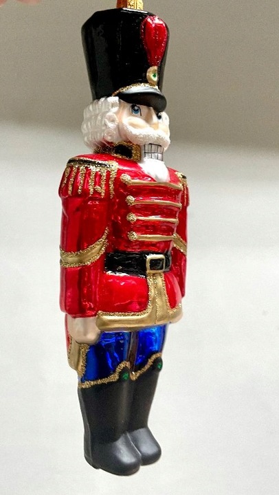 BOMBKA SZKLANA DZIADEK DO ORZECHÓW 16 cm