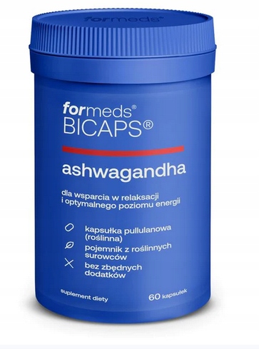 Bicaps ASZWAGANDA EKSTRAKT KORZEŃ 290mg ForMeda
