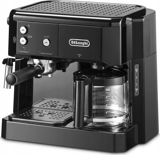 Ekspres do kawy kolbowy ciśnieniowo przelewowy Delonghi BCO411.B (P)