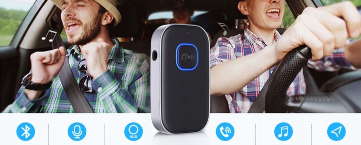 ADAPTER TRANSMITER BLUETOOTH 5.0 AUX MINI-JACK 3.5