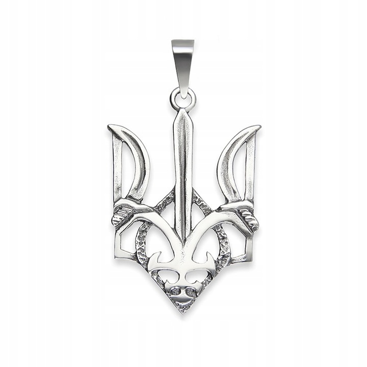 WISIOREK SREBRO 925 SYMBOL UKRAINY TRÓJZĄB тризуб