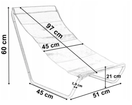 HIT! SKŁADANY LEŻAK IDEALNY NA PLAŻĘ + POKROWIEC
