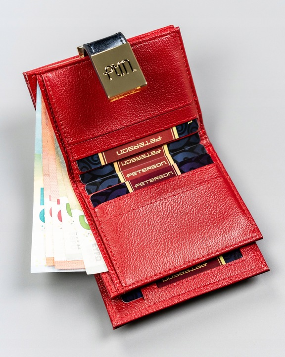 PETERSON duży portfel damski pojemny poziomy portmonetka skóra eko