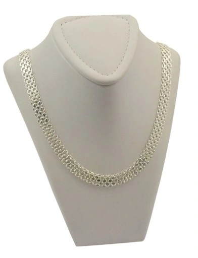 Naszyjnik Srebrny Damski Bismark Diamentowany 6,00 mm pr 925 Grawer Gratis