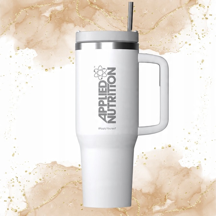 KUBEK TERMICZNY ZE STALI NIERDZEWNEJ ZE SŁOMKĄ DO SAMOCHODU NA KAWĘ 1200ml