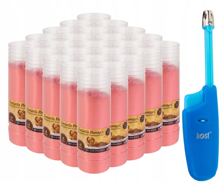 Wkłady do zniczy olejowe K-3 4 dni 96h 17cm gratis