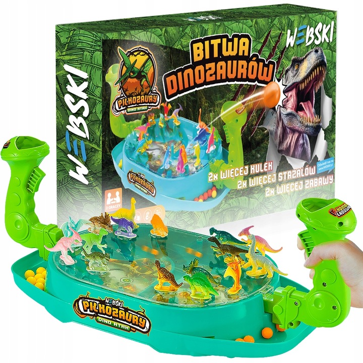 Bitwa Dinozaurów Gra Zręcznościowa Strzelanka Piłkozaury - Dino Atak WEBSKI