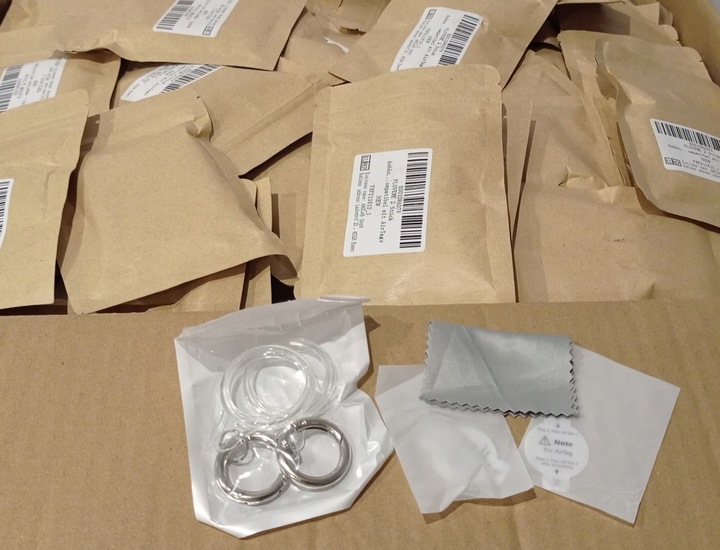 SILIKONOWE ETUI 250 opakowań(op po 2szt) CASE BRELOK KLUCZY DO APPLE AIRTAG