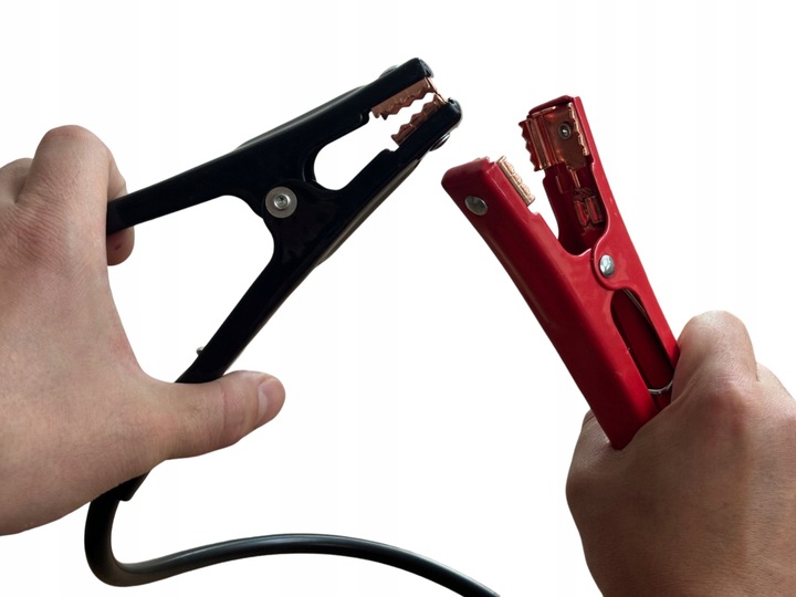 SOLIDNE KABLE PRZEWODY ROZRUCHOWE 900A 6m 6 metrów GRUBE 20mm2 2x 6m MOCNE