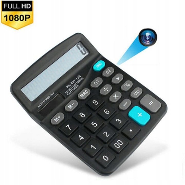 KALKULATOR MINI KAMERA SZPIEGOWSKA FULL HD WIFI