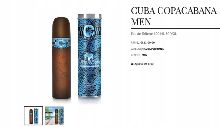 CUBA EDT MEN COPACABANA 100ML