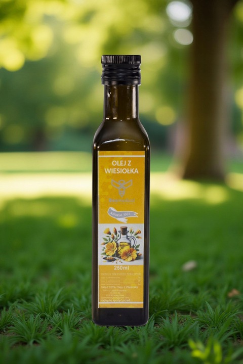 Olej z Nasion Wiesiołka Wiesiołek 250ml ml Tłoczony Na Zimo Nierafinowany