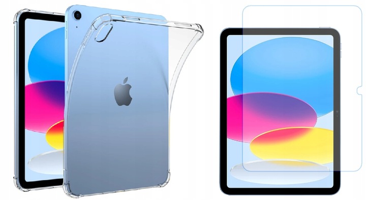 ETUI TRANSPARENTNE + SZKŁO DO APPLE IPAD 10.9 GEN 10 A2696, A2757, A2777