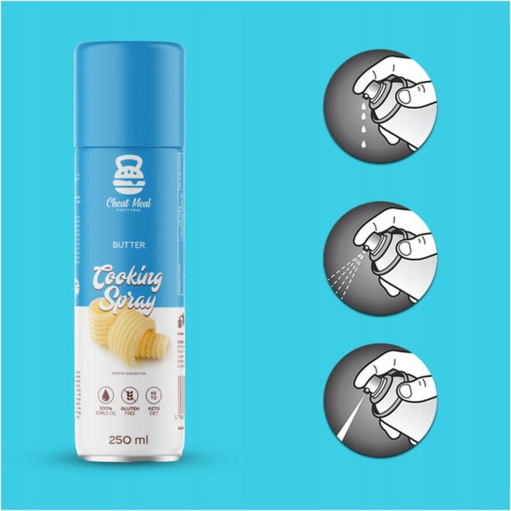OLEJ RZEPAKOWY + MASŁO W SPRAYU COOKING SPRAY DIETA ODCHUDZANIE zestaw