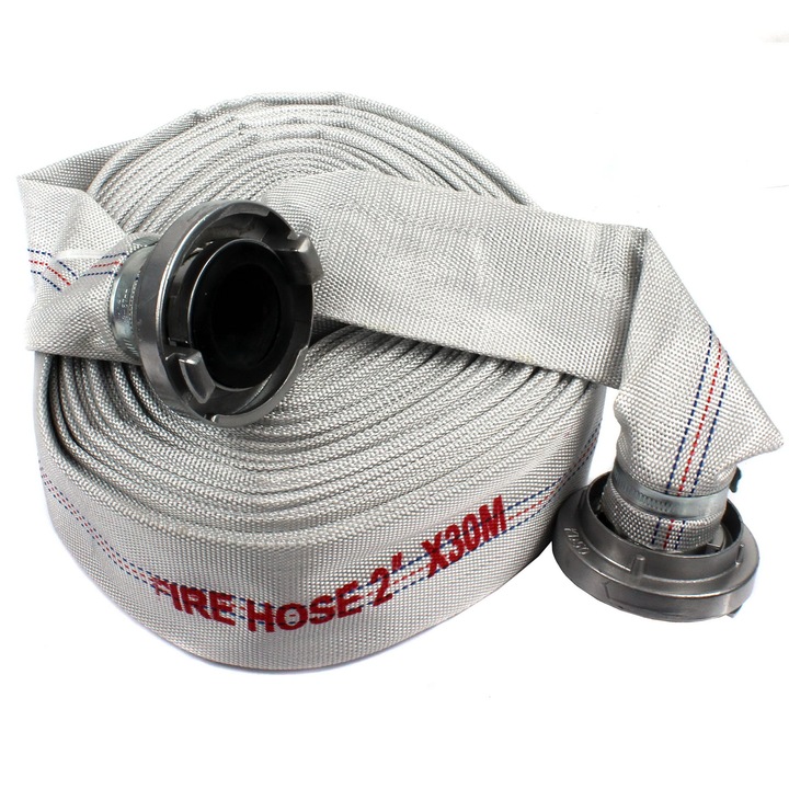 WĄŻ STRAŻACKI DO SZAMBA BRUDNEJ WODY 2 cale 52mm 30m SZYBKOZŁĄCZA DO POMPY