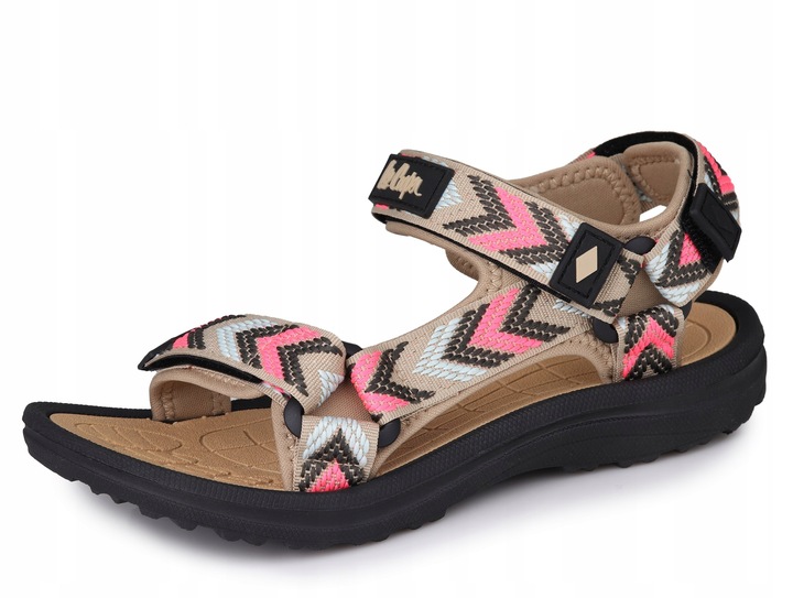 Sandały damskie Lee Cooper LCW-24-34-2612L BEIGE/RED