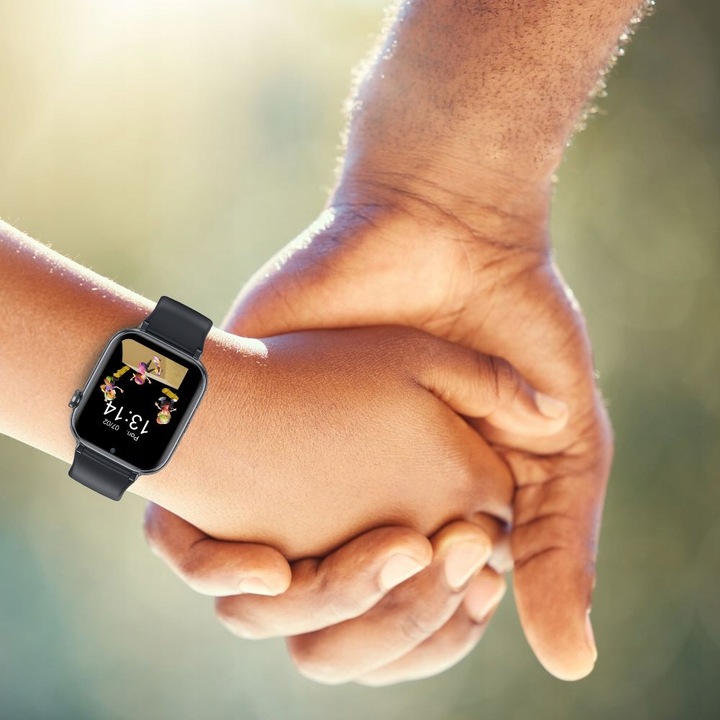 Smartwatch dla dzieci Dziecka 4G Manta Kevin Czarny GPS Gry SOS Rozmowy