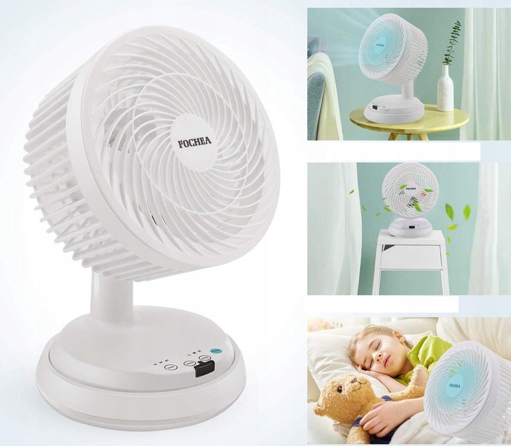 WENTYLATOR BIURKOWY OSCYLACJE TIMER PILOT YS013