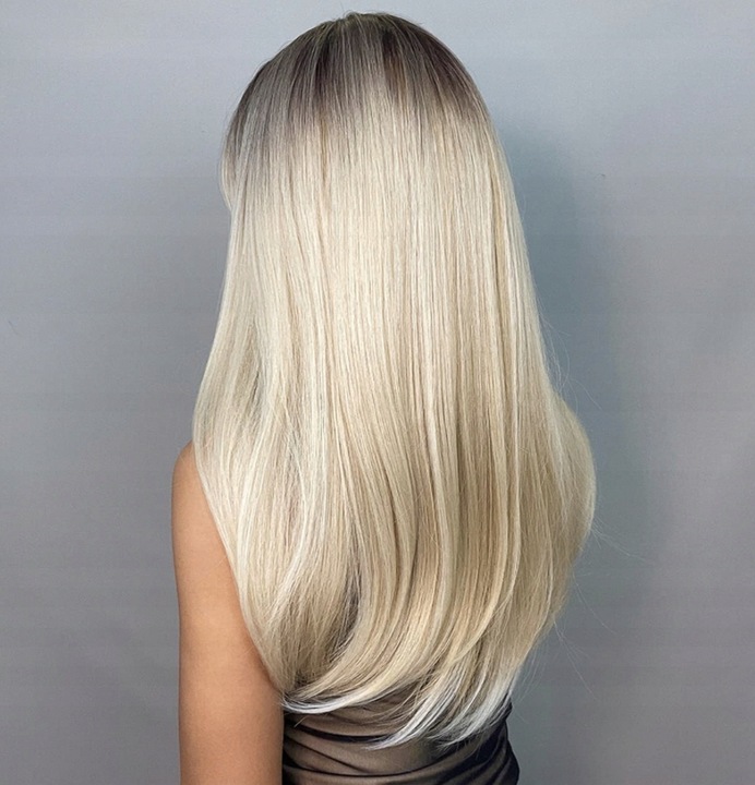 Peruka Blond Ombre Długa Naturalny