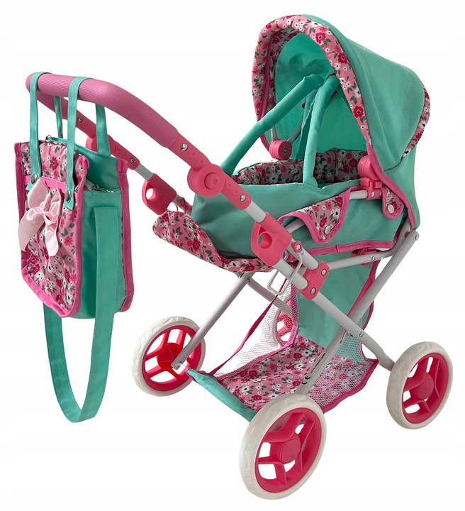 WÓZEK DLA LALEK GŁĘBOKI SPACERÓWKA GONDOLA 3w1 MarioToys TORBA POŚCIEL
