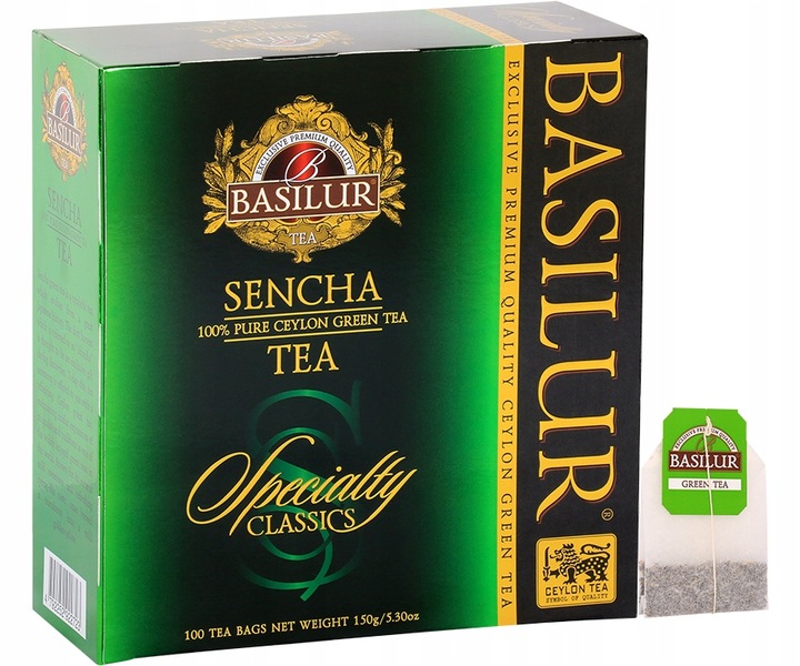 Herbata zielona Basilur Sencha Classics Ceylon - 100 x 1,5 g