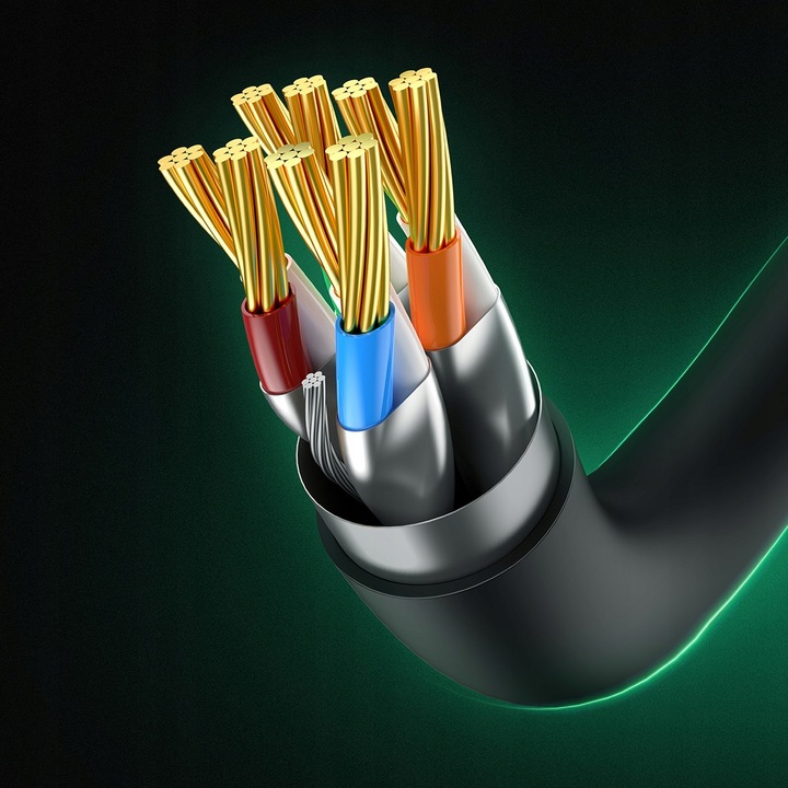 Baseus Szybki Kabel Sieciowy Cat.8 40 Gbps Mocny Przewód Do Internetu