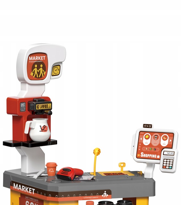 SUPERMARKET SKLEP dla Dzieci PARA Lodówka WIFI KOSZYK OBROTOWA KASA MATADI