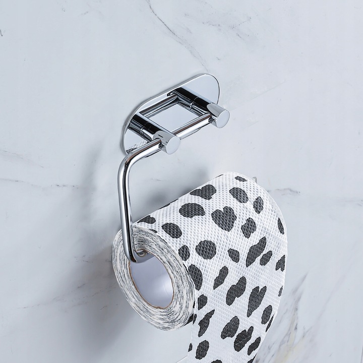 Uchwyt na papier toaletowy chrom samoprzylepny