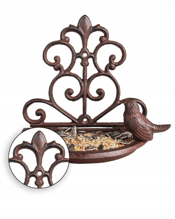 Żeliwny karmnik dla ptaków