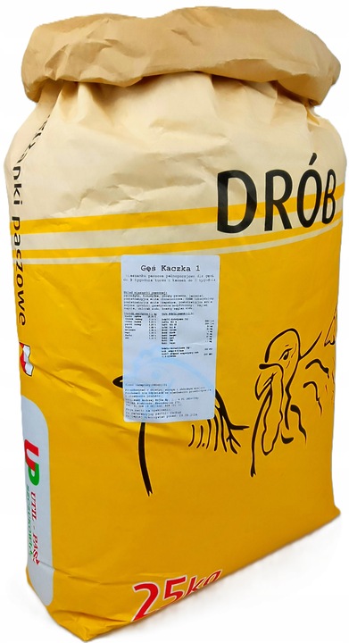 PASZA DLA KACZEK 25KG PASZA KARMA DLA KACZEK I GESI 1 DROB WITAMINY