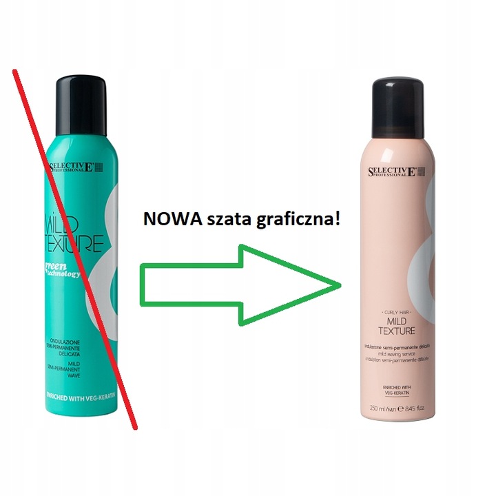 Selective Mild Texture Produkt do trwałej ondulacji 250ml + GRATIS Próbka