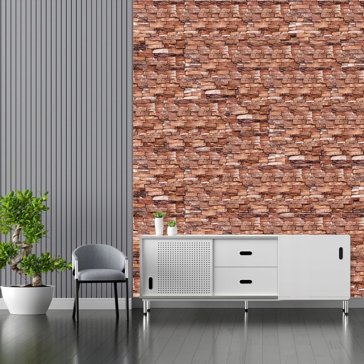 x10 PANEL PANELE ŚCIENNE 3D SAMOPRZYLEPNE TAPETA CEGŁA PŁYTA KASETON 5,4 m2
